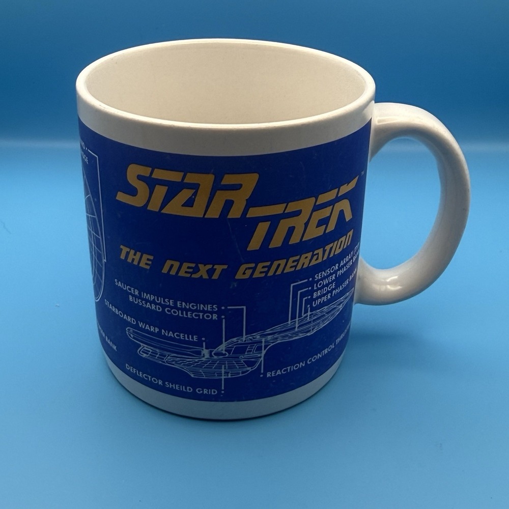 Pfaltzgraff Star Trek Next Generation USS Enterprise NCC-1701-D Mug 1994 Vintage